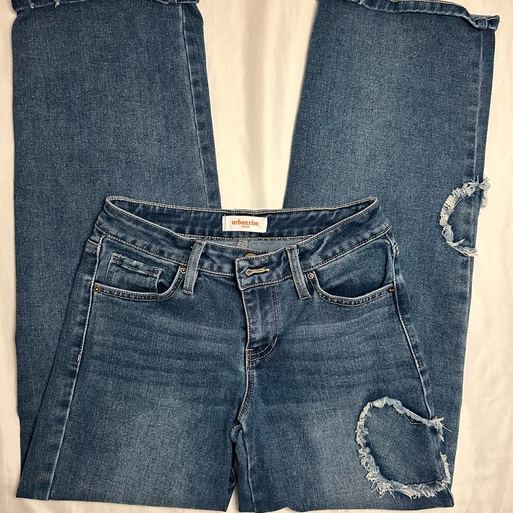Classic Blue Straight Leg Jeans